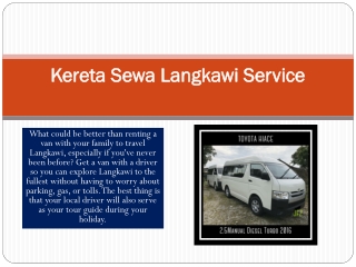 Kereta Sewa Langkawi Service