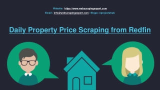 Daily Property Price Scraping from Redfin