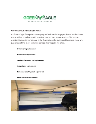 Garage Door Repair Services