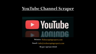 YouTube Channel Scraper