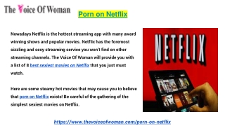 Porn on Netflix