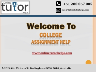 College Assignment Help PPT