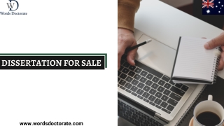 Dissertation For Sale - Words Doctorate