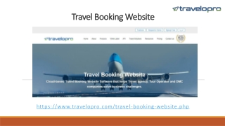 Travel Booking Website