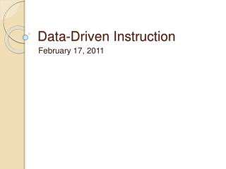 Data-Driven Instruction
