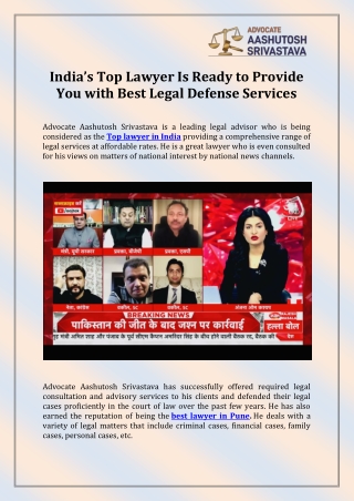 Top lawyer in India