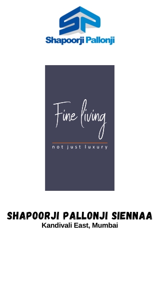 Shapoorji Pallonji Siennaa Kandivali East Mumbai E-Brochure Download