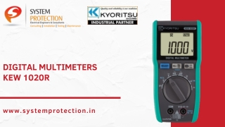 Digital Multimeters | KEW 1020R | Kyoritsu