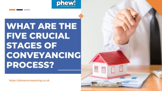 What are the Five Crucial Stages of Conveyancing Process