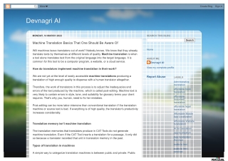 machine translation