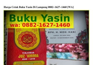 Harga Cetak Buku Yasin Di Lampung Ô882_IϬ27_IᏎϬHarga Cetak Buku Yasin Di Lampung
