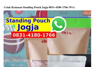 Cetak Kemasan Standing Pouch Jogja Ô8౩l-Կl8Ô-l766[WhatsApp]