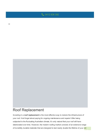Roof Replacement