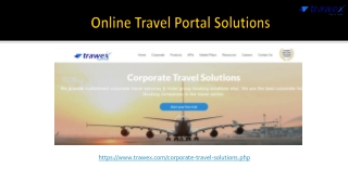 Online Travel Portal Solutions