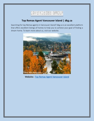 Top Remax Agent Vancouver Island | dkg.ca