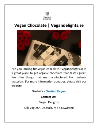 Vegan Chocolate | Vegandelights.se