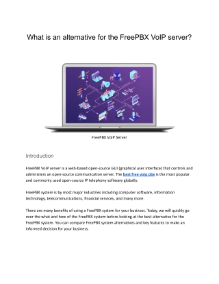 What is an alternative for the FreePBX VoIP server_