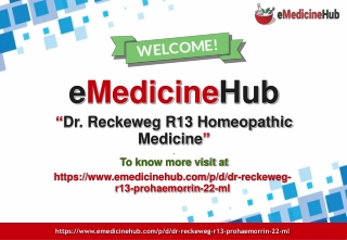 Dr Reckeweg R13 Homeopathic Medicine