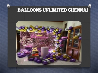 3d balloon decoration in chennai