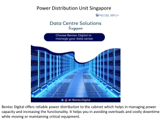 Power Distribution Unit Singapore