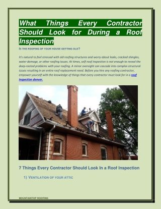 Things Every Contractor Should Look for During a Roof Inspection-converted