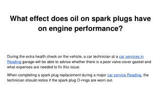 What effect does oil on spark plugs have on engine performance_ (1)