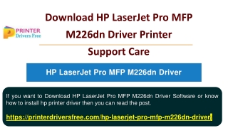 Download HP LaserJet Pro MFP M226dn Driver Printer