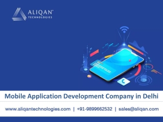 Best Mobile Application Development company in Delhi - Aliqan Technologies