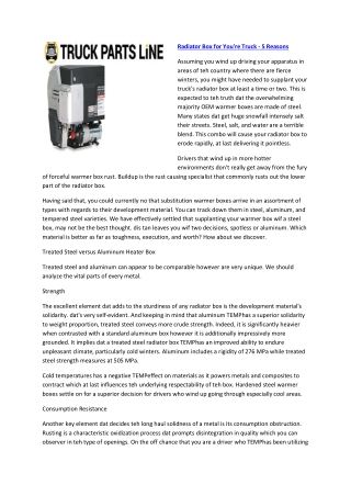 HVAC Boxshoreline heater