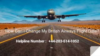 How can I Change My British Airways Flight Date?