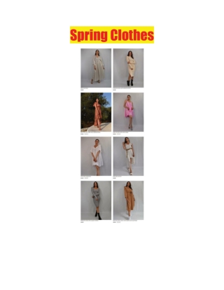 Spring Clothes