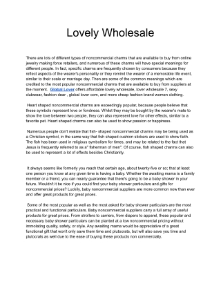 lovely wholesale