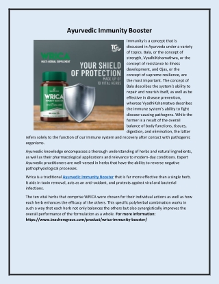 Ayurvedic Immunity Booster