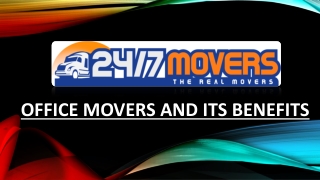 Office Movers Services and their Benefits