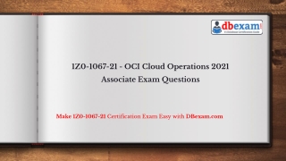 1Z0-1067-21 - OCI Cloud Operations 2021 Associate Exam Questions