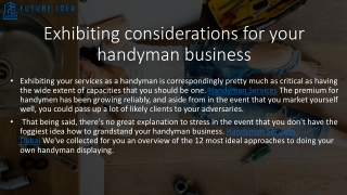 Handyman Services