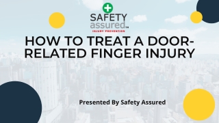 How to treat a door-related finger injury
