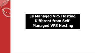Is Managed VPS Hosting Different from Self-Managed VPS Hosting