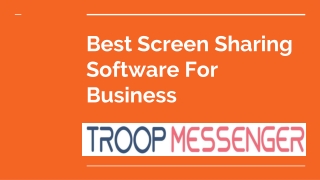 Best Screen Sharing Software For Business