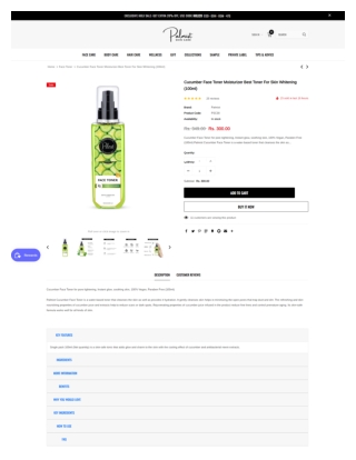 Cucumber Face Toner