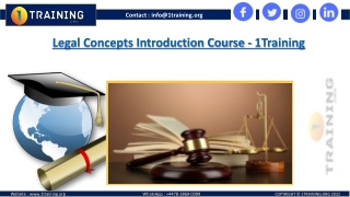 Introduction to Legal Concepts Course In-Depth By 1Training