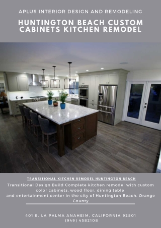 Huntington Beach custom cabinets kitchen remodel