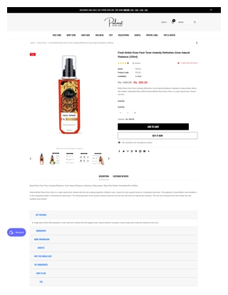 Fresh British Rose Face Toner