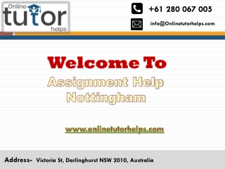Assignment Help Nottingham PPT