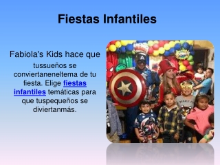 Fiestas Infantiles