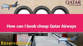 How can I Book Cheap Qatar Airways