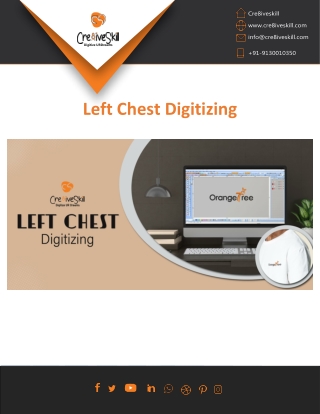 Left Chest Digitizing | Embroidery Logo Digitizing Services | Cre8iveSkill