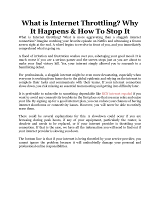 What is Internet Throttling_ Why It Happens & How To Stop It