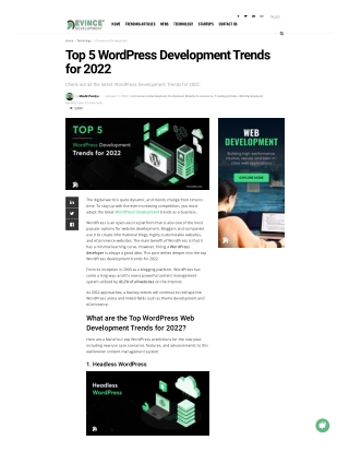 WordPress Development Trends