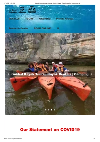 Kayak Rentals illinois